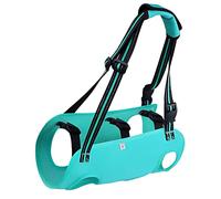 Dog Lift Harness Pet Support Sling, Turquoise M, Adjustable Hind Legs Support, Padded Handle For Old/Injured/Disabled Dogs