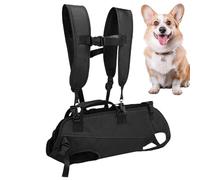 Dog Lift Harness | Portable Adjustable Horizontal Dog Sling Carrier | Wearable Multifunctional Travel Products for Front Support Hiking Travel Biking Cycling Motorcycle