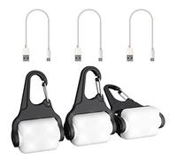 Dog Lights for Night Walking, Clip on Dog Collar Light - 3 Modes, USB-C Rechargeable, IP65 Waterproof, LED Safety Light for Running, Camping, Climbing, Bike - 2 Packs