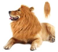 Dog Lion Mane Costume,Lion Mane for Dog,Lion Mane Dog Collar,Lion Mane Costume for Dog,Realistic Lion Mane Wig,Adjustable Lion Mane Costume for Dog with Ears for Dog Costumes