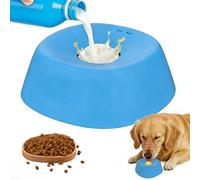 Dog Liquid Lick Bowl, Anti-Slip Slow Feeder Dog Bowls for Liquid, Bone Broth Yogurt Pup Lick Toy for Large Medium Small Breeds, Dietary Supplement for Dogs and Cats