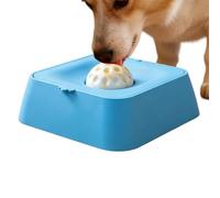 Dog Liquid Lick Bowl Liquid Licking Dish with Ball for Puppy