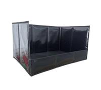 Dog Litter Box, 22.4x15.2x12 Inch PVC High Walls Portable Folding Waterproof, Pee Pad Holder Box, for Home, Apartment, Living Room, Outdoor