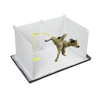 Dog Litter Box with High Walls,Indoor Dog Potty for Small to Medium Dogs Like Corgie French Bulldog,etc.No Spill Silicone Pee Pad Holder Tray for Dogs Work with Most Training Pads and Easy to Clean.