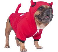 Dog Little Devil Halloween Hoodie - Red XX-Large