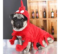 Dog Lobster Costume Teddy Pug Halloween Clothes Role Play Pet Easy to Use Convenient High Grade Material Durability Perfect for Daily Make Life Easier Great Tool Home Using Cozy