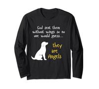 Dog Lover Angel Design Faithful Pet Tribute Gift Long Sleeve T-Shirt