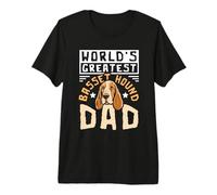 Dog Lover Basset Hound Father Best Basset Hound Dad Ever Premium T-Shirt