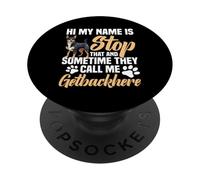 Dog Lover Dog Enthusiast Stop That Australian Kelpie PopSockets Adhesive PopGrip