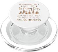 Dog Lover floral Quote Stay Away From Negativity Humor dogs PopSockets PopGrip for MagSafe
