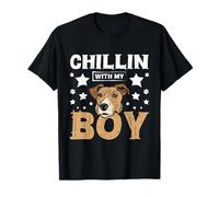 Dog Lover Funny Jack Russell Chillin with My Boy T-Shirt
