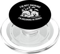 Dog Lover Gift I'm Not Snoring Dreaming in French Frenchie PopSockets PopGrip for MagSafe