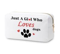 Dog Lover Gifts for Women Makeup Bag Dog Owner Gifts Pet Lovers Gifts for Daughter Friend Sister Dog Mom Gifts Christmas Mothers Day Birthday Gifts Animal Lover Gift Cosmetic Pouch Dog Themed Gifts