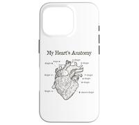 Dog Lover Heart Anatomy Shirt - Dog Owner, Medic, Veterinary Case for iPhone 16 Pro