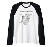 Dog Lover Heart Anatomy Shirt - Dog Owner, Medic, Veterinary Raglan Baseball Tee