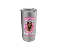 Dog Lover Never Stand Between A Girl and Her German Shepherd Stainless Steel Insulated Tumbler