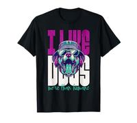 Dog Lover People Hater Like Dogs More Than Humans Funny T-Shirt
