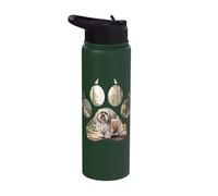 Dog Lover Puppy Lover Lhasa Apso Paws Bark Lhasa Apso Stainless Steel Insulated Water Bottle