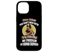 Dog Lover Three Things You Don't Mess With German Shepherd Case for iPhone 14