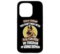 Dog Lover Three Things You Don't Mess With German Shepherd Case for iPhone 15 Pro