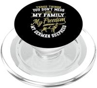Dog Lover Three Things You Don't Mess With German Shepherd PopSockets PopGrip for MagSafe