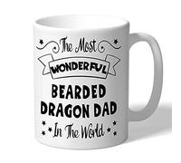 Dog Lovers Collection Bearded Dragon Dad Mug Pawsome Gifts (Black Print) Lover Owner Present Ceramic 10oz/300ml