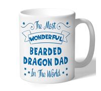 Dog Lovers Collection Bearded Dragon Dad Mug Pawsome Gifts (Blue Print) Lover Owner Present Ceramic 10oz/300ml