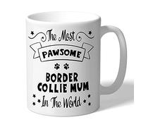 Dog Lovers Collection Border Collie Mum Mug - Pawsome - Border Collie Gifts (Black Print)