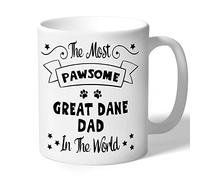 Dog Lovers Collection Great Dane Dad Mug Gift Pawsome (Black Print)