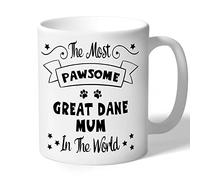 Dog Lovers Collection Great Dane Mum Mug - Pawsome - Great Dane Gifts (Black Print)