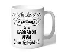 Dog Lovers Collection Labrador Mum Mug - Pawsome - Labrador Gifts (Black Print)