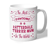 Dog Lovers Collection Patterdale Terrier Mum Mug - Pawsome - Patterdale Terrier Gifts (Raspberry Print)
