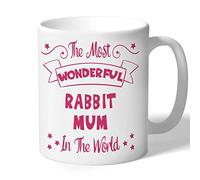 Dog Lovers Collection Rabbit Mum Mug - Pawsome - Rabbit Gifts (Raspberry Print)