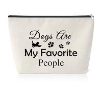 Dog Lovers Gift for Women Makeup Bag Dog Theme Mum Gifts for Friend Sister Puppy Mom Birthday Pet Gifts for Dogs Owners Zipper Pouch Funny Presents for Women Cosmetic Bag