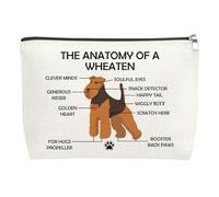 Dog Lovers Makeup Bag Dog Mom Gifts for Women Dogs Themed Gift for Teen Girls Veterinary Mom Travel Toiletry Bags Funny Terrier Dogs Lovers Gifts Christmas Birthday Gift Cosmetic Pouch