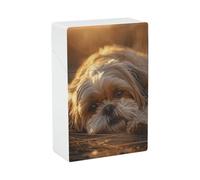 Dog Lying Cigarette Case for Regular King Size 85mm 20 Capacity Push to Open Hard Shell Cigarette Box Portable & Waterproof Cigarettes Case for Men Women Pocket Cigarettes Holder, Cig Accessories