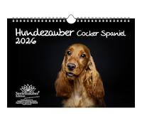 Dog Magic Cocker Spaniel DIN A4 Calendar for 2026 Puppies and Dogs Seelenzauber