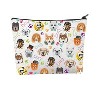 Dog Makeup Bag Dog Gifts Makeup Bag Dog Lovers Gifts for Dog Owner Dog Mom Gifts Puppy Dog Gifts Dog Zipper Pouch Makeup Bag (Dog Makeup Bag)