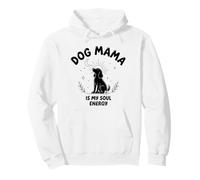 Dog Mama Is My Soul Energy Quote Celestial Bodies Graphic Pullover Hoodie