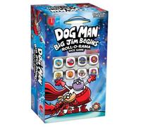 University Games Dog Man: Big Jim Begins Dice Game, Fast-Paced Family Board Game, Ages 6+, 2-4 Players, Blue and Red