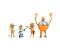 Jakks Pacific Dog Man Action Figures Multipack – 6.3cm Articulated (Lil Petey, Petey, Grandpa, 80-HD)