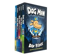 Dog Man Series 1-5 Books Collection Set By Dav Pelkey (Dog Man, Unleashed, A Tale of Two Kitties, Dog Man and Cat Kid, Lord of the Fleas)