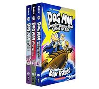 Dog Man Series 11-13 Collection 3 Books Set By Dav Pilkey (Twenty Thousand Fleas Under the Sea, The Scarlet Shedder & Big Jim Begins)