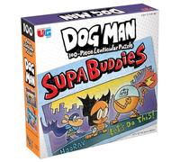 University Games 33846 Dog Man Supa Buddies 100 Piece Lenticular Jigsaw Puzzle, Multi-Colored, One Size
