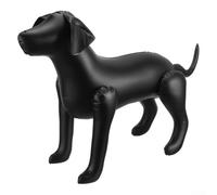 Dog Mannequin for Clothing Display, Inflatable PVC Standing Model, 80 x 56 x 29 cm, Bendable Legs for Sitting/Climbing Poses, Pet Retail & Grooming(Black)