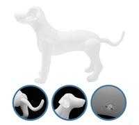 Dog Mannequin for Clothing Display, Inflatable PVC Standing Model, 80 x 56 x 29 cm, Bendable Legs for Sitting/Climbing Poses, Pet Retail & Grooming(White)