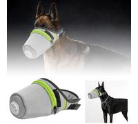 Dog Mask, Reusable Breathable Air Filter Mask for Dogs, Adjustable Protection Face Muzzle, for Small Medium Large Breeds, Outdoor Walking and Air Quality Safety (Grey, S)