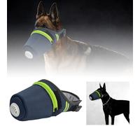 Dog Mask, Reusable Breathable Air Filter Mask for Dogs, Adjustable Protection Face Muzzle, for Small Medium Large Breeds, Outdoor Walking and Air Quality Safety (Navy, L)
