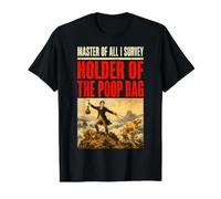 Dog Master of All I Survey Holder The Poop Bag Dad Value Graphic T-Shirt