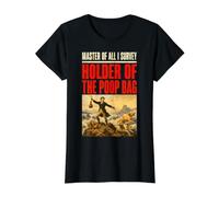 Dog Master of All I Survey Holder The Poop Bag Dad Value Graphic T-Shirt